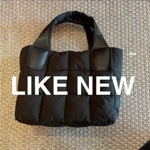 EUC  Puffer Tote Crossbody Bag Adjustable Strap